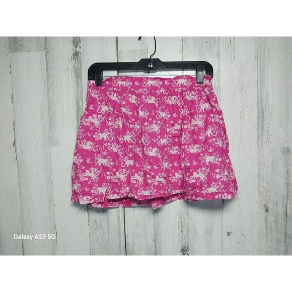 Mini Boden floral animal print elastic waist lined skirt with pockets 11-12Y - Picture 2 of 6